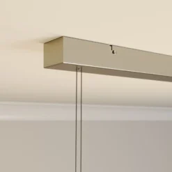 Lámpara colgante LED Auron de Lindby, color níquel, metal, atenuable