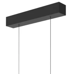 Lámpara colgante LED Bande, arriba/abajo, negra, 120 cm, CCT, atenuador