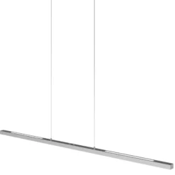 Lámpara colgante LED Bande, arriba/abajo, acero, 120 cm, CCT, atenuador