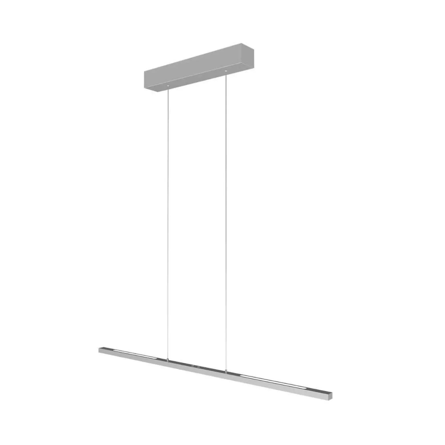 Lámpara colgante LED Bande, arriba/abajo, acero, 120 cm, CCT, atenuador