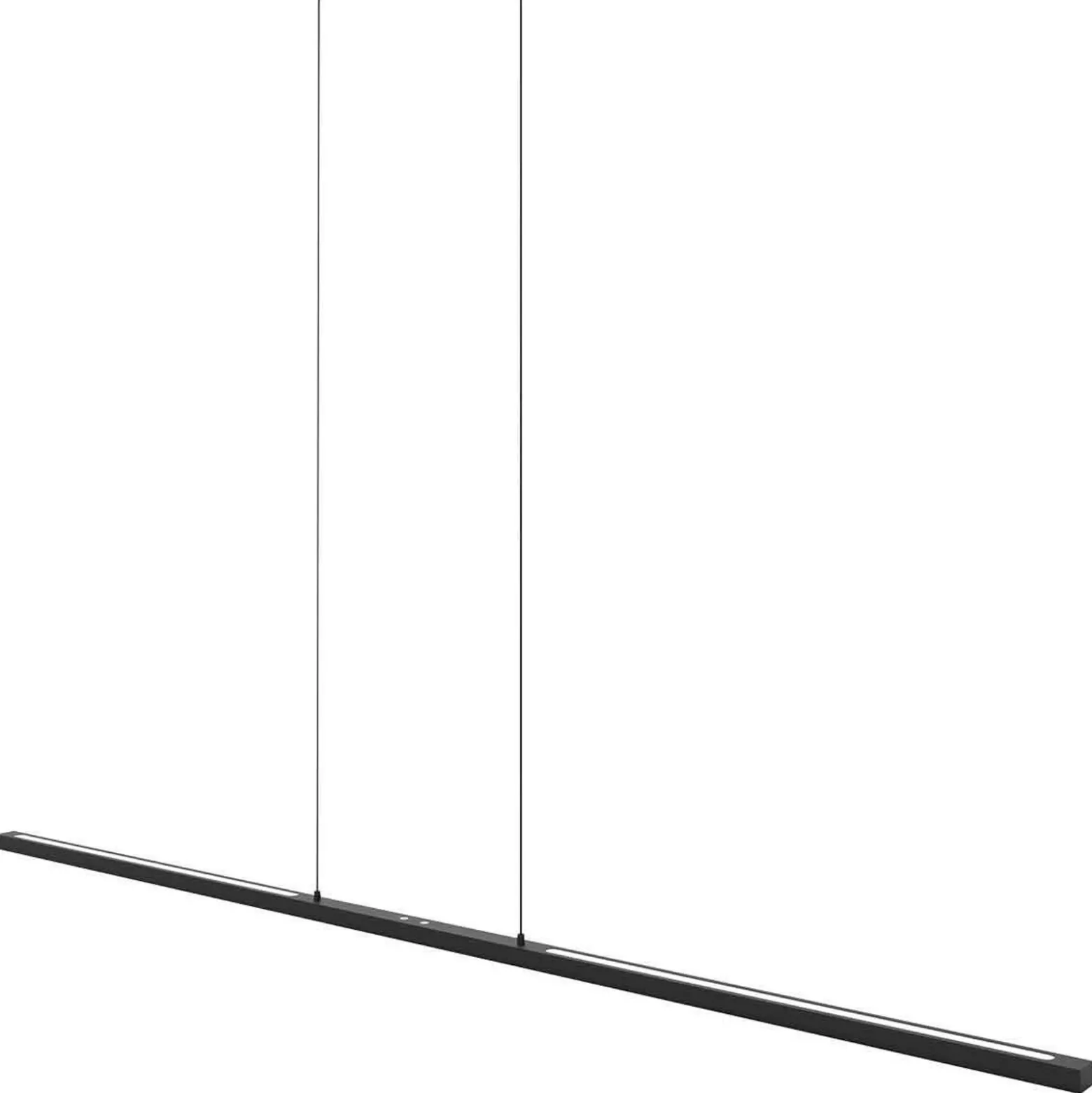 lámpara colgante LED Bande, 150 cm arriba/abajo, negro, CCT, atenuador