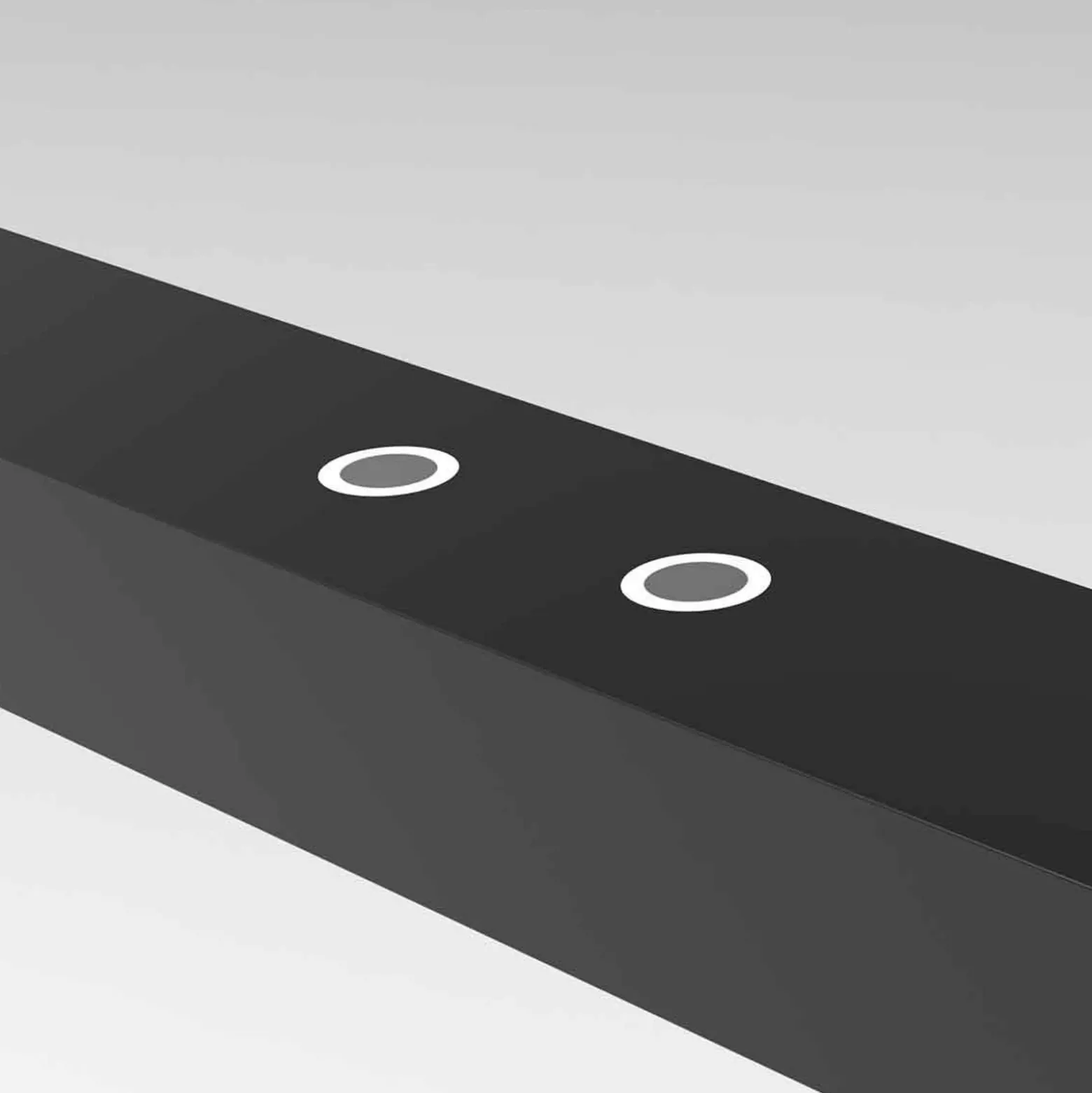 lámpara colgante LED Bande, 150 cm arriba/abajo, negro, CCT, atenuador
