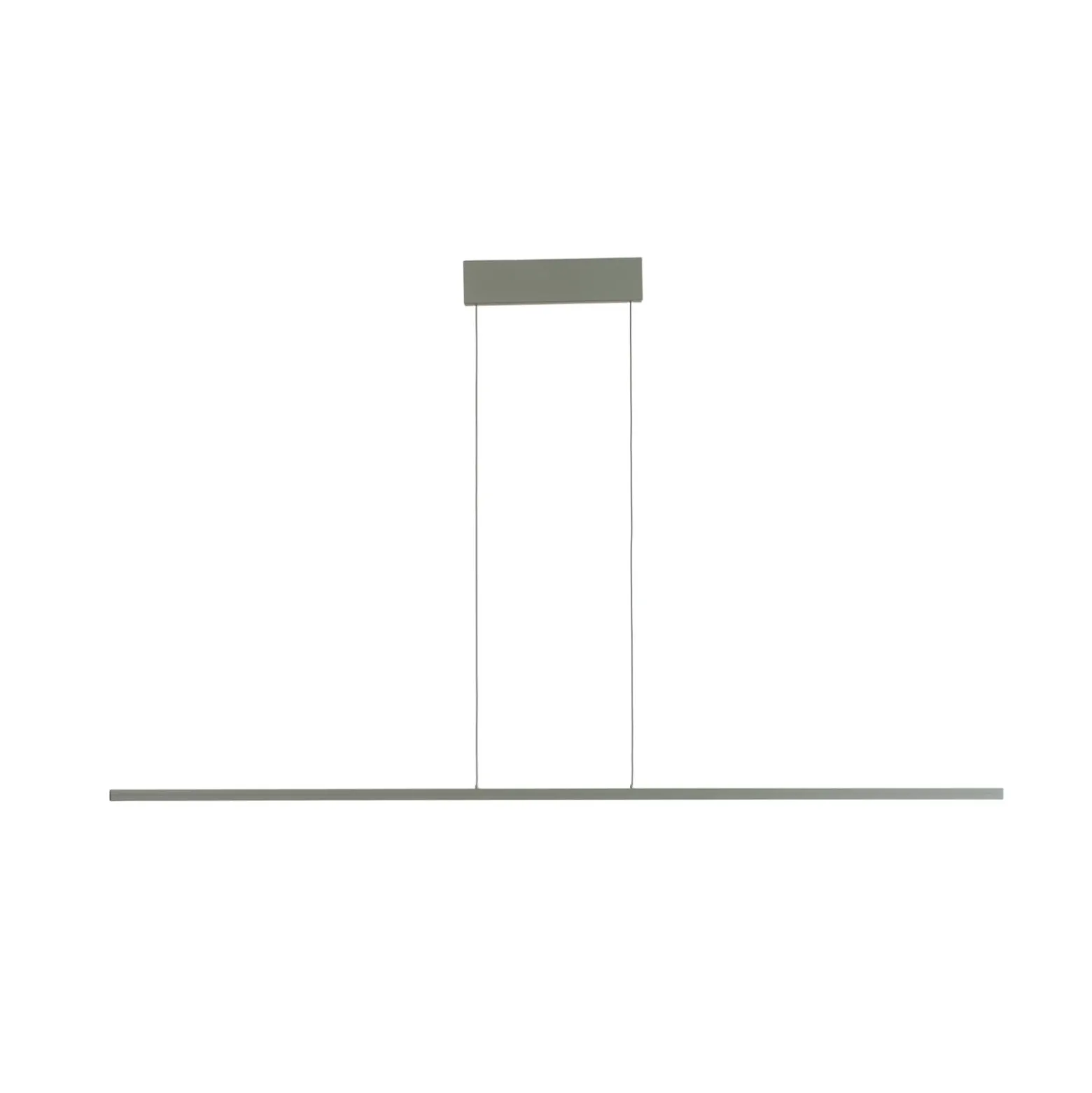 Lámpara colgante LED BAR, verde oliva, longitud 150 cm, metal, 32 W