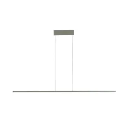 Lámpara colgante LED BAR, verde oliva, longitud 150 cm, metal, 32 W