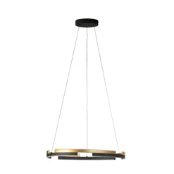 Lámpara colgante LED Circly, metal, control remoto, CCT, atenuable