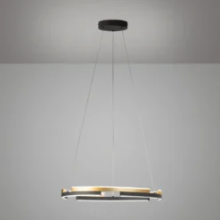 Lámpara colgante LED Circly, metal, control remoto, CCT, atenuable