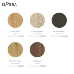 Lámpara colgante LED Colombia S, roble natural