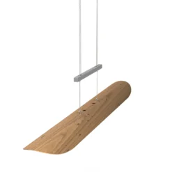 Lámpara colgante LED Colombia XL, roble nudoso