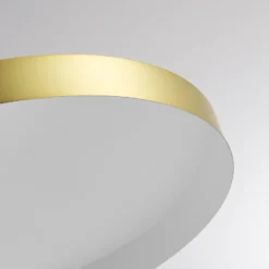 Lámpara colgante LED con riel LORA III, latón, Ø 36 cm, 40°, CCT, trifásica