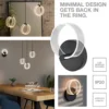Lámpara colgante LED Decor Circle de OSRAM, 2 luces, CCT, negro