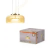 Lámpara colgante LED DECOR GLOW de OSRAM, ámbar/dorado, Ø 38 cm, luz hacia