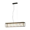 Lámpara colgante LED de rejilla, metal, control remoto, CCT, atenuable