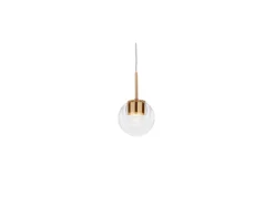 Lámpara colgante LED Dew de kdln, color latón, 1 luz, Ø 11 cm