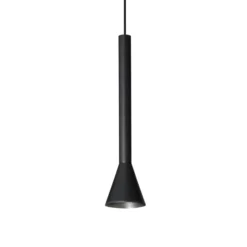 Lámpara colgante LED Diesis de IDEAL LUX, negra, Ø 6 cm, metal