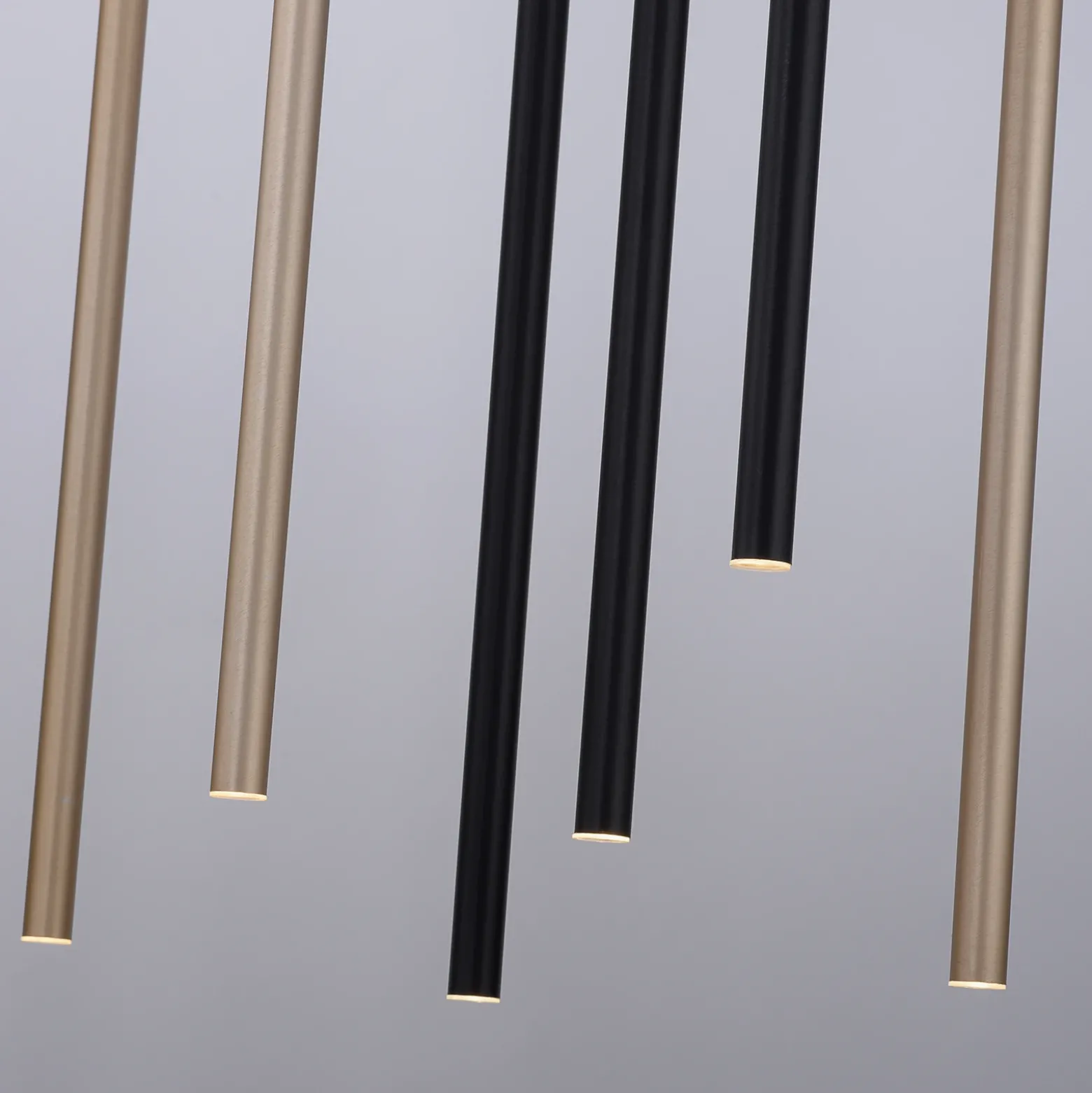 Lámpara colgante LED Flute, atenuable, 10 luces