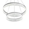 Lámpara colgante LED Gala, plateada, metal, Ø 60 cm, 4000 K