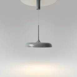 Lámpara colgante LED Gerhard de Maytoni, Ø 40 cm, gris, metal