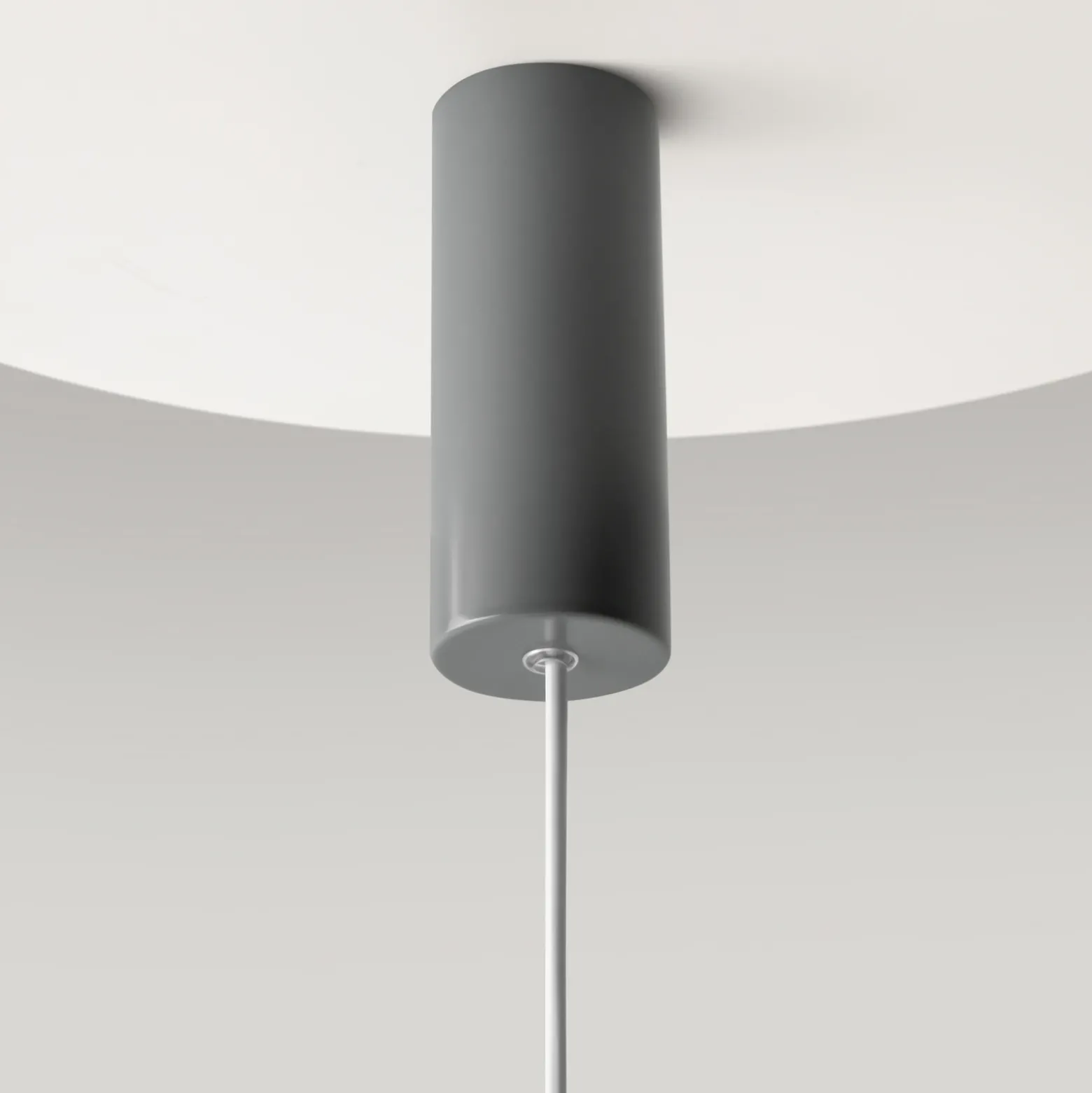 Lámpara colgante LED Gerhard de Maytoni, Ø 40 cm, gris, metal