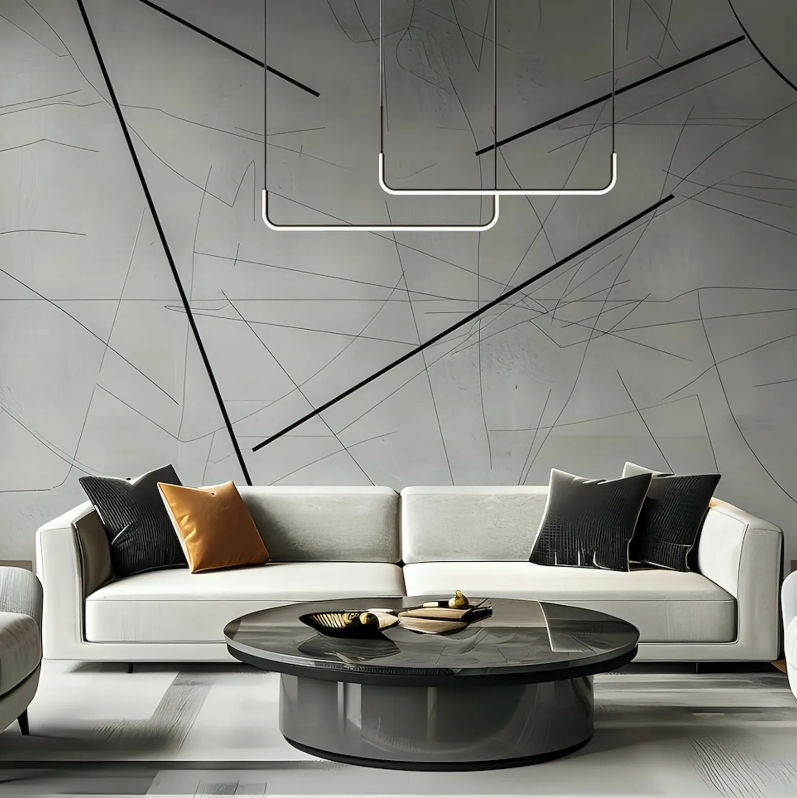 Lámpara colgante LED Horizon, metal, negro, 4000 K