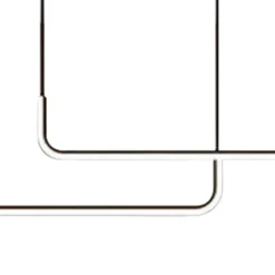 Lámpara colgante LED Horizon, metal, negro, 4000 K