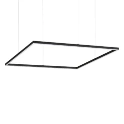 Lámpara colgante LED Ideal Lux Oracle Slim 90 x 90 cm negro 3000 K