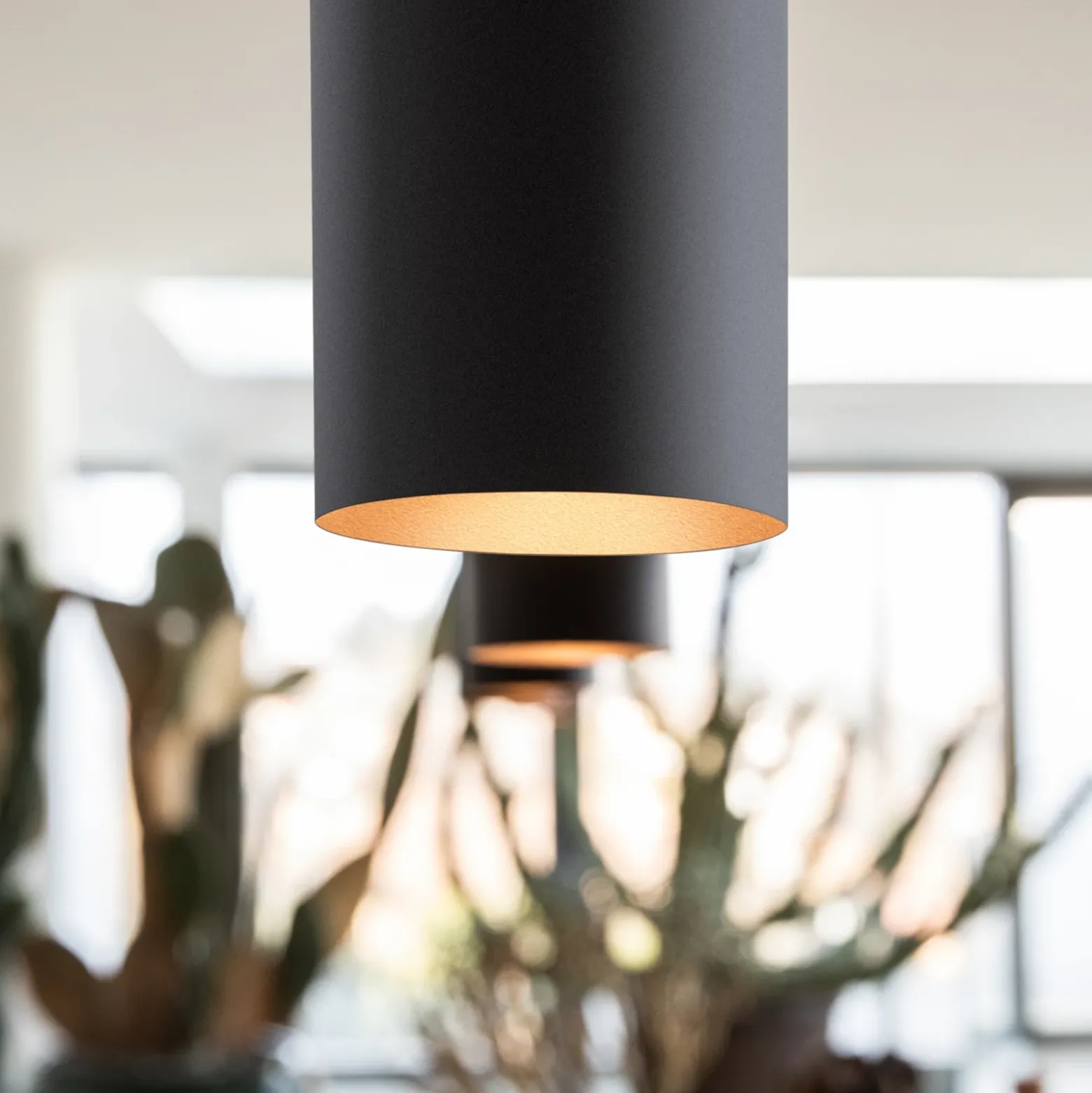 Lámpara colgante LED Ideal Lux Look, Ø 6 cm, negro, metal