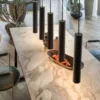 Lámpara colgante LED Ideal Lux Look, Ø 6 cm, negro, metal