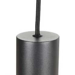 Lámpara colgante LED Ideal Lux Look, Ø 6 cm, negro, metal