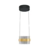 Lámpara colgante LED Inside, color latón/gris humo, Ø 22 cm