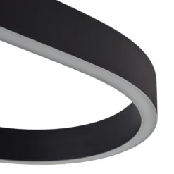 Lámpara colgante LED inteligente Lucande Melinay, negro, CCT, Tuya