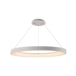 Lámpara colgante LED inteligente Niseko II, Ø 65 cm, blanca, CCT, atenuable