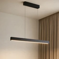 Lámpara colgante LED inteligente Lucande Mylosh, negra, CCT, Tuya