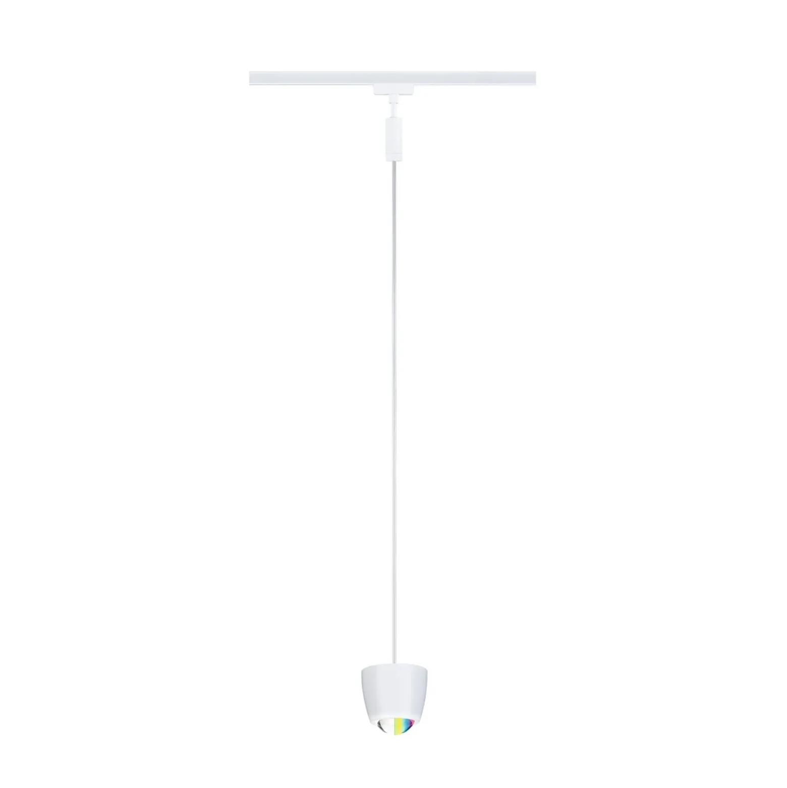 Lámpara colgante LED inteligente Paulmann URail Tyros, blanco señal, ZigBee