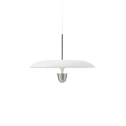 Lámpara colgante LED «Kantarell» de New Works, Ø 55 cm, níquel