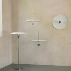 Lámpara colgante LED «Kantarell» de New Works, Ø 60 cm, níquel