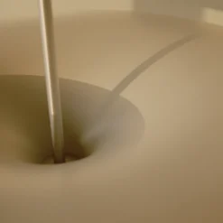 Lámpara colgante LED «Kantarell» de New Works, Ø 60 cm, níquel