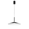 Lámpara colgante LED Khan, negra, Ø 48 cm, metal, CCT