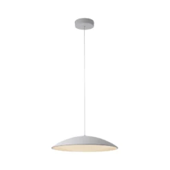 Lámpara colgante LED LENTE, blanca, Ø 50 cm, metal, Switchdim