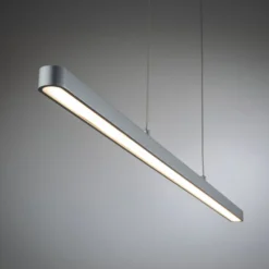 Lámpara colgante LED Lento de Paulmann, cromada, 100 cm, luz hacia
