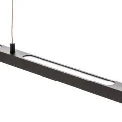 Lámpara colgante LED Lento de Paulmann, negra, 100 cm, luz hacia arriba/abajo,