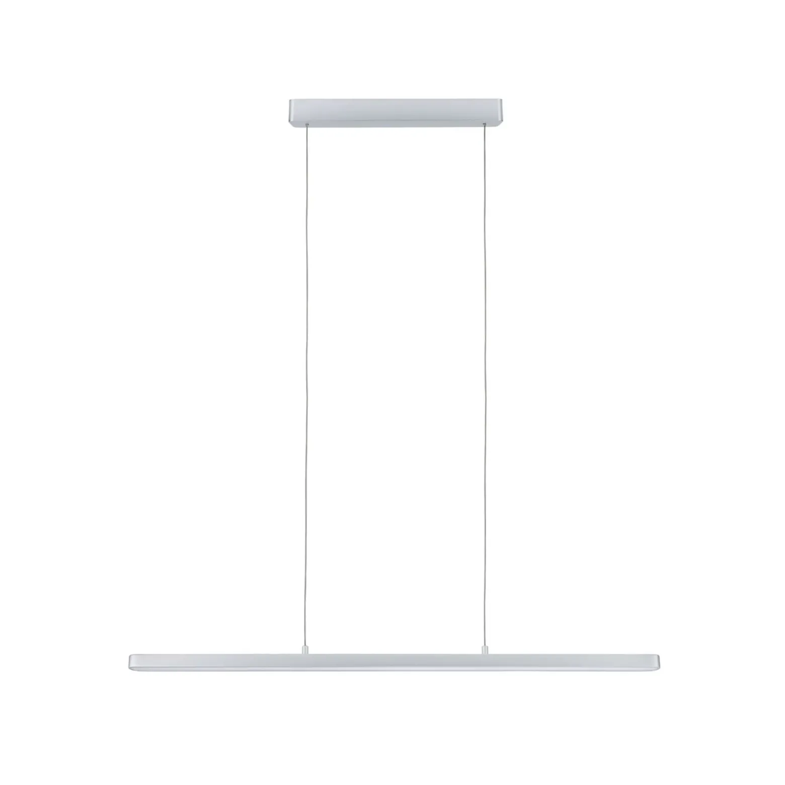 Lámpara colgante LED Lento de Paulmann, cromada, 100 cm, luz hacia