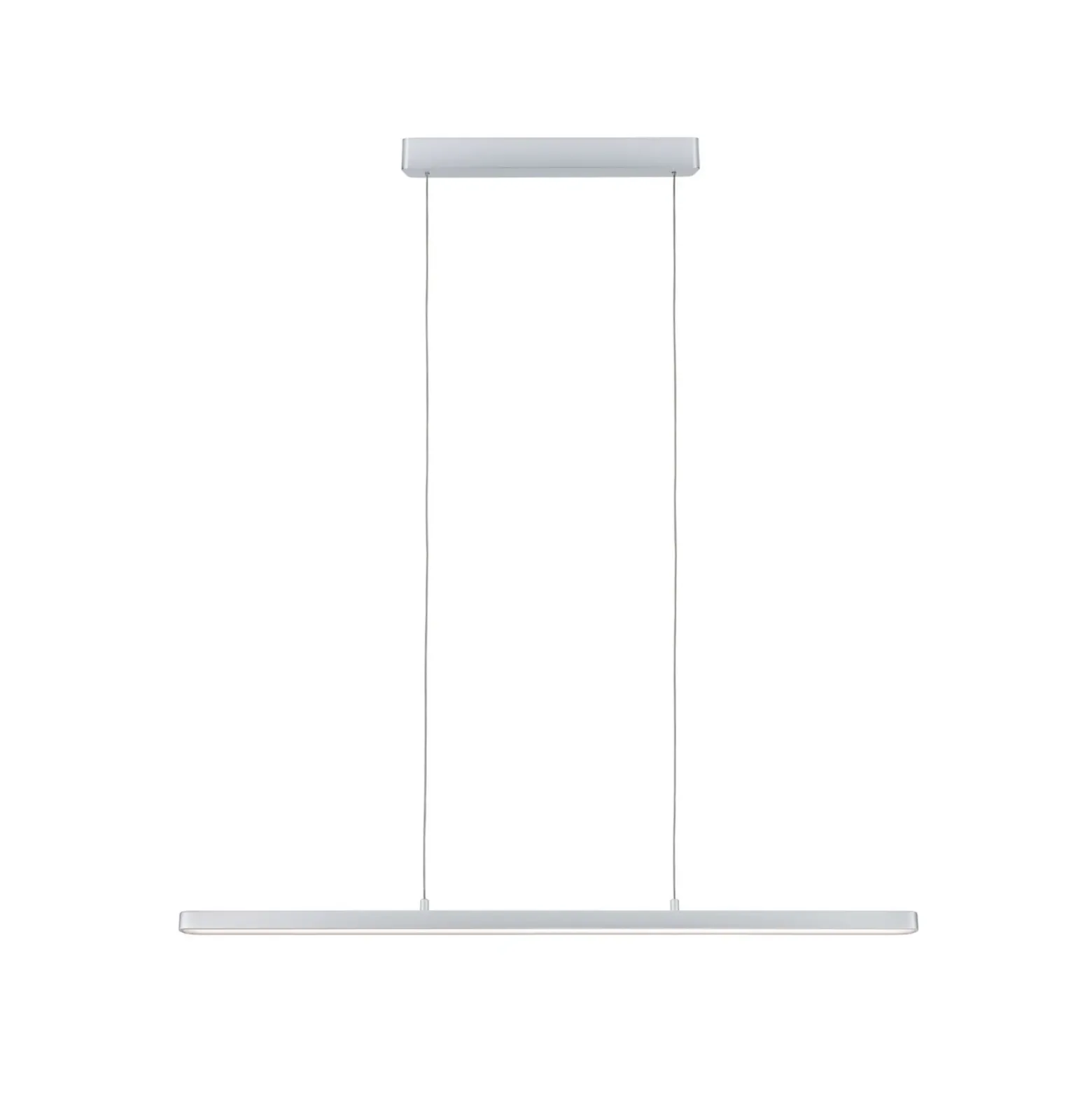 Lámpara colgante LED Lento de Paulmann, cromada, 100 cm, luz hacia