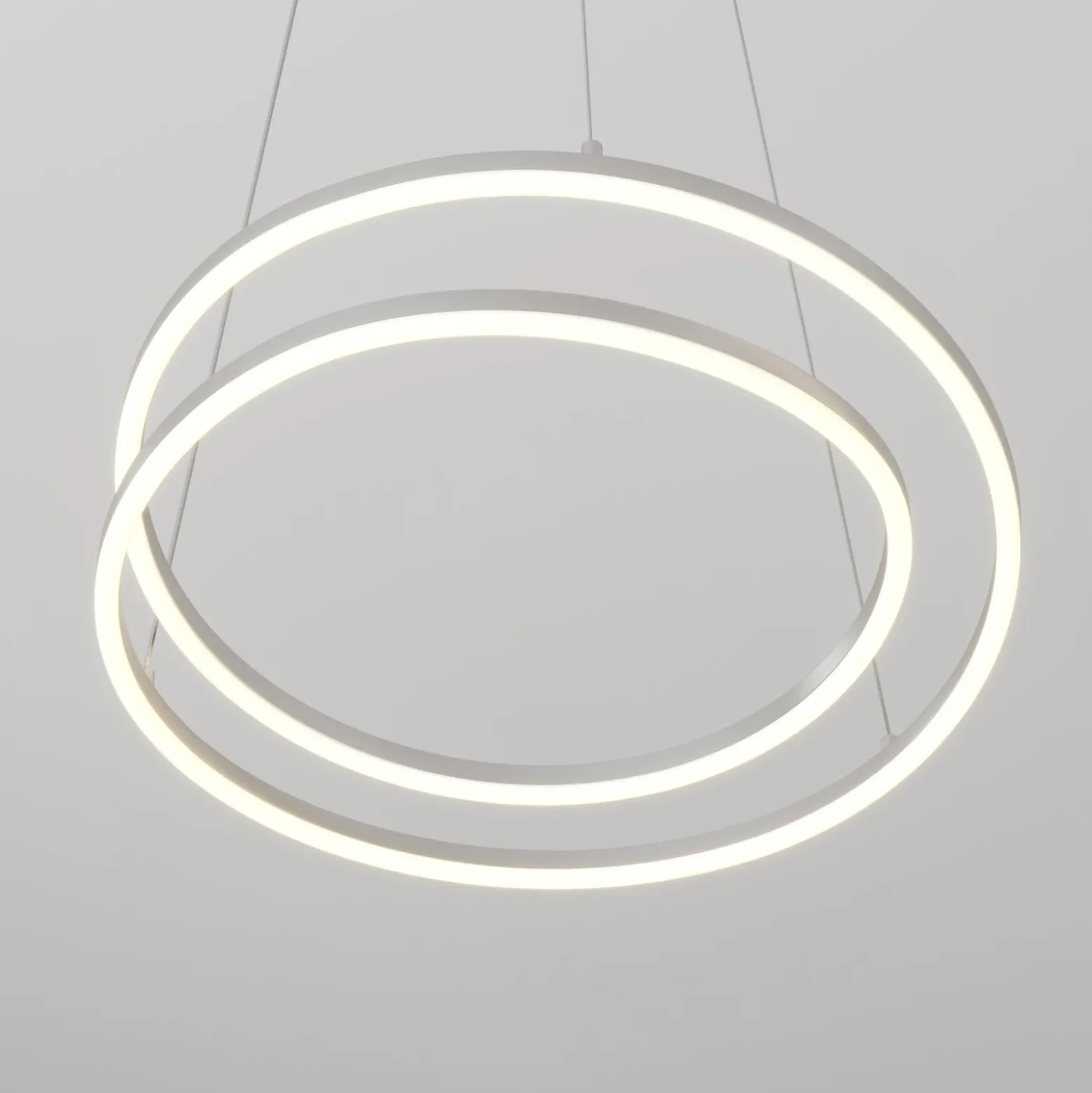 Lámpara colgante LED Lindby Davian, color níquel, Ø 49 cm, atenuable