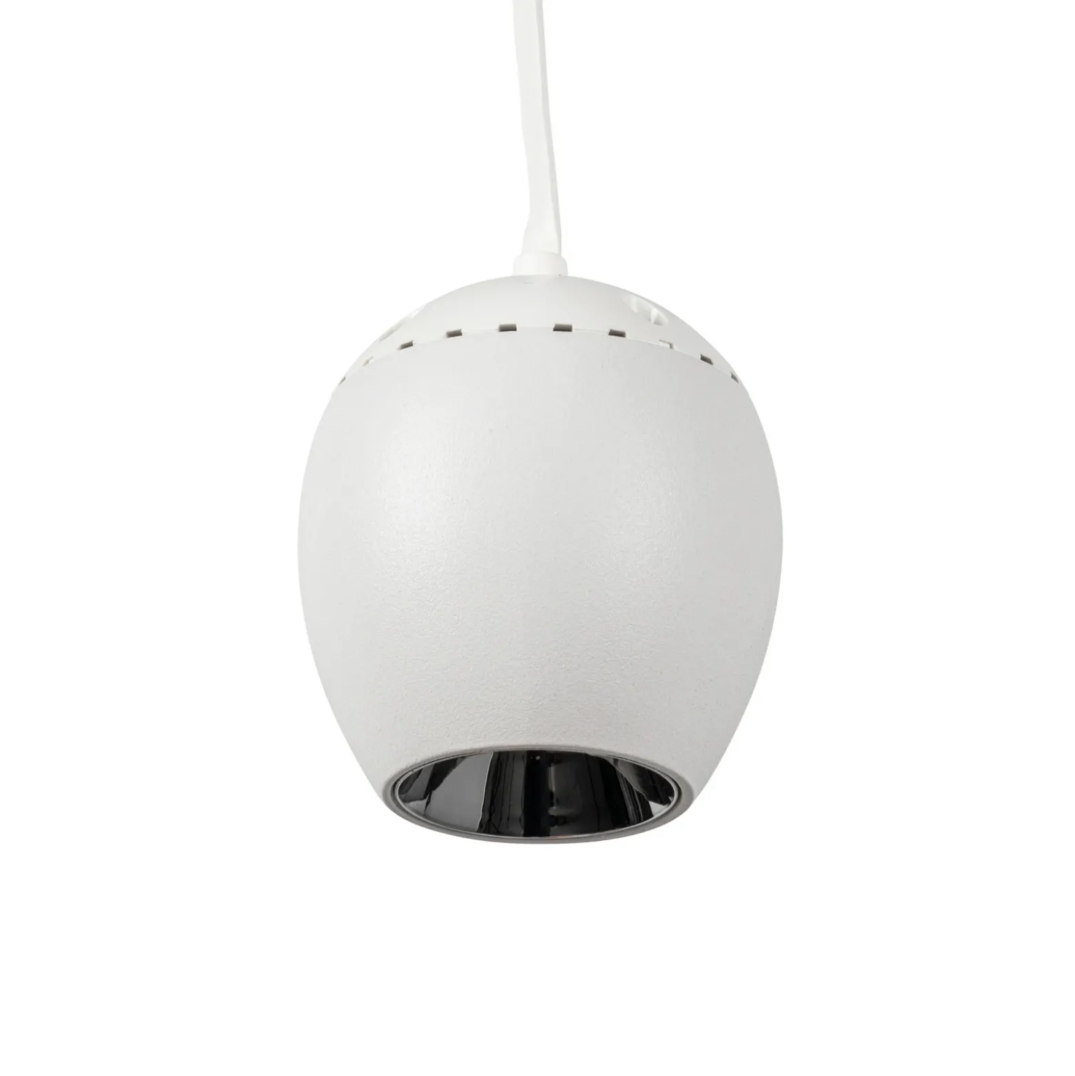 Lámpara colgante LED Lindby Lumaro, blanca, Ø 6,2 cm, 48V, atenuable