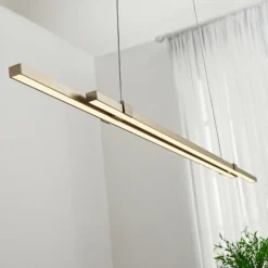 Lámpara colgante LED lineal Tymon, estrecha, extensible