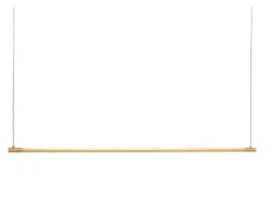Lámpara colgante LED LOOM DESIGNStraw 200, dorada, aluminio
