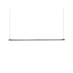 Lámpara colgante LED LOOM DESIGN Straw 150, negra, aluminio