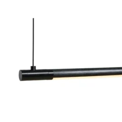 Lámpara colgante LED LOOM DESIGN Straw 150, negra, aluminio