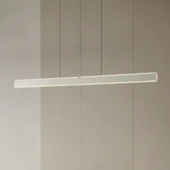 Lámpara colgante LED Lucande Arvon, color aluminio, 117 cm, atenuable, CCT