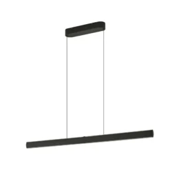 Lámpara colgante LED Lucande Arvon, negra, 117 cm, atenuable, CCT